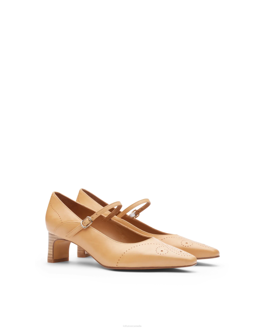 Smithson Crust Aniline Calf Pumps Lottusse Women Brown Footwear L4RH213