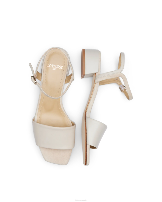 Carla Plain Calf Sandals Lottusse Women Beige Footwear L4RH228