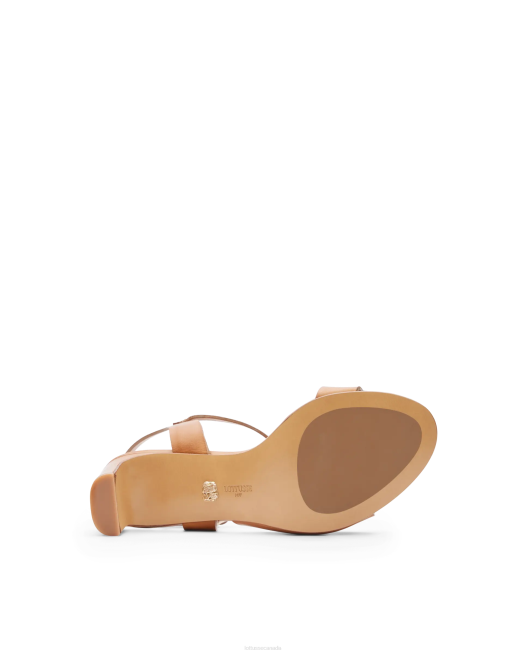 Smithson Crust Anilin Calf Sandals Lottusse Women Brown Footwear L4RH219
