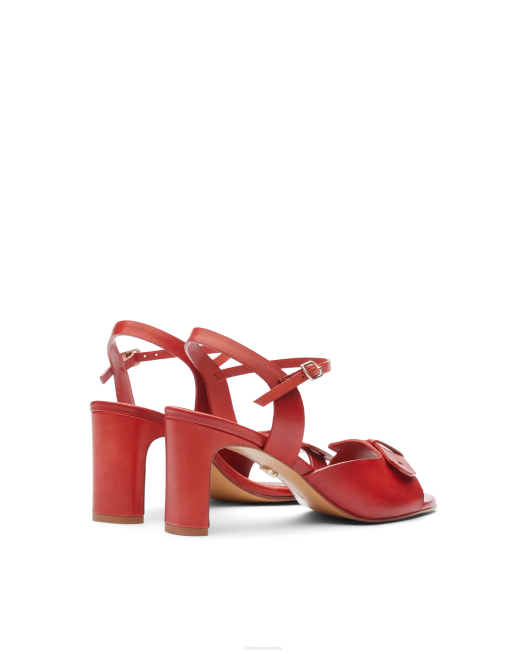 Smithson Crust Anilin Calf Sandals Lottusse Women Red Footwear L4RH220