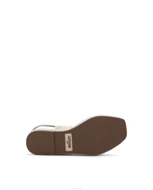 Steffy Lamb Soft Sandals Lottusse Women Off White Footwear L4RH260