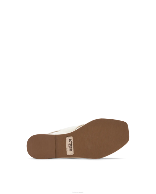Steffy Lamb Soft Sandals Lottusse Women Off White Footwear L4RH261