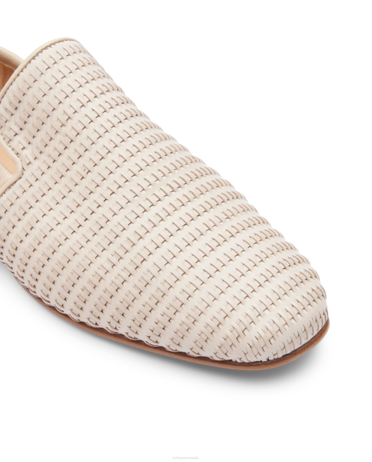 Goya Calf Mesh Leather Espadrilles Lottusse Women Off White Footwear L4RH276