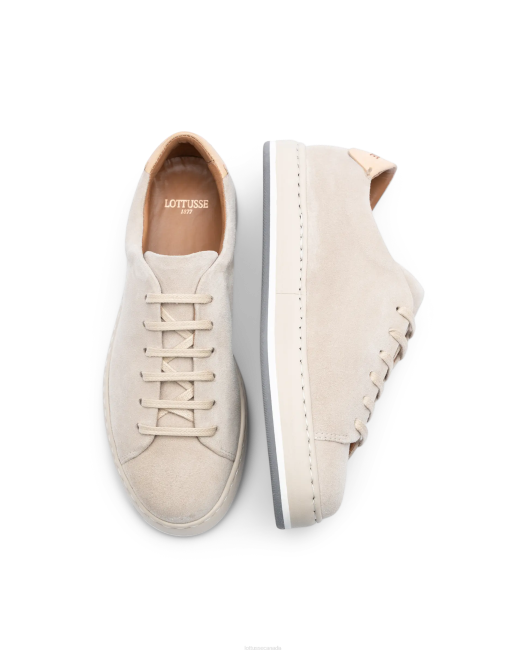 Libby Goat Suede Sneakers Lottusse Women Beige Footwear L4RH307