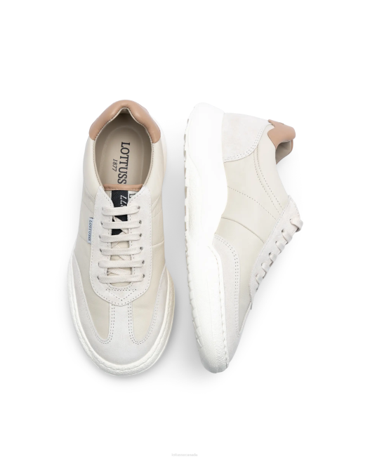 Trotter Suede Calf Sneakers Lottusse Women White Footwear L4RH416